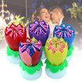 thumbnail image 3 of Upgrade Multicolor Rotating Lotus Cake Candle Electronic Music Candle Birthday Wedding, 3 of 5