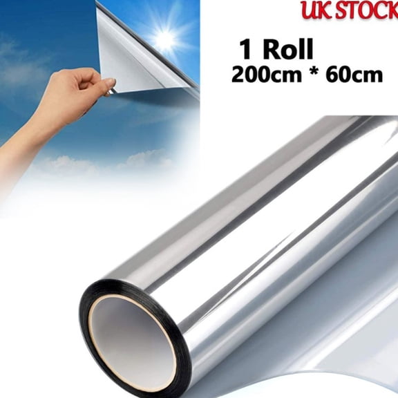 Way Mirror Privacy Film for Glass - Reflective Solar Insulation