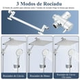 thumbnail image 2 of Regaderas para Baño de Lluvia de Alta Presión de 8 "/ ducha de 5 Modos Rociado mano, con brazo de extensión de 11 '', cabezal de ducha ajustable con soporte, manguera de 1,5 m (Cromo), 2 of 7