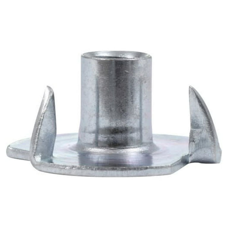 Hillman 1/4 in. Zinc-Plated Steel SAE Tee Nut 100 pk Hillman 1/4 in. Zinc-Plated Steel SAE Tee Nut 100 pk