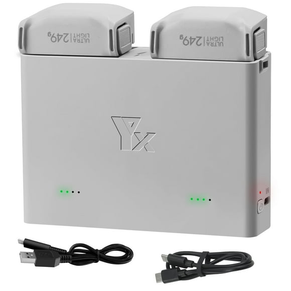 Parallel Charger with Storage Charge for DJI Mini 5 4 Pro/Mini 3 Series Battery,Two-Way Charging Hub,Charge Two Batteries Drone Accessories