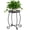 1 Pack, variant on 2 Pack Indoor Outdoor Side Table, Weather Resistant Black Metal Side Table for Patio Balcony Yard Porch Garden, Plant Stand for Indoor Outdoor Use
