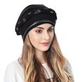 thumbnail image 2 of Yigetop Hijab Cap Women Braid Turban Hats Hat Cap Hair Bonnet Head Scarf Wrap Cover Muslim Head Scarf for Women Black one Size, 2 of 4