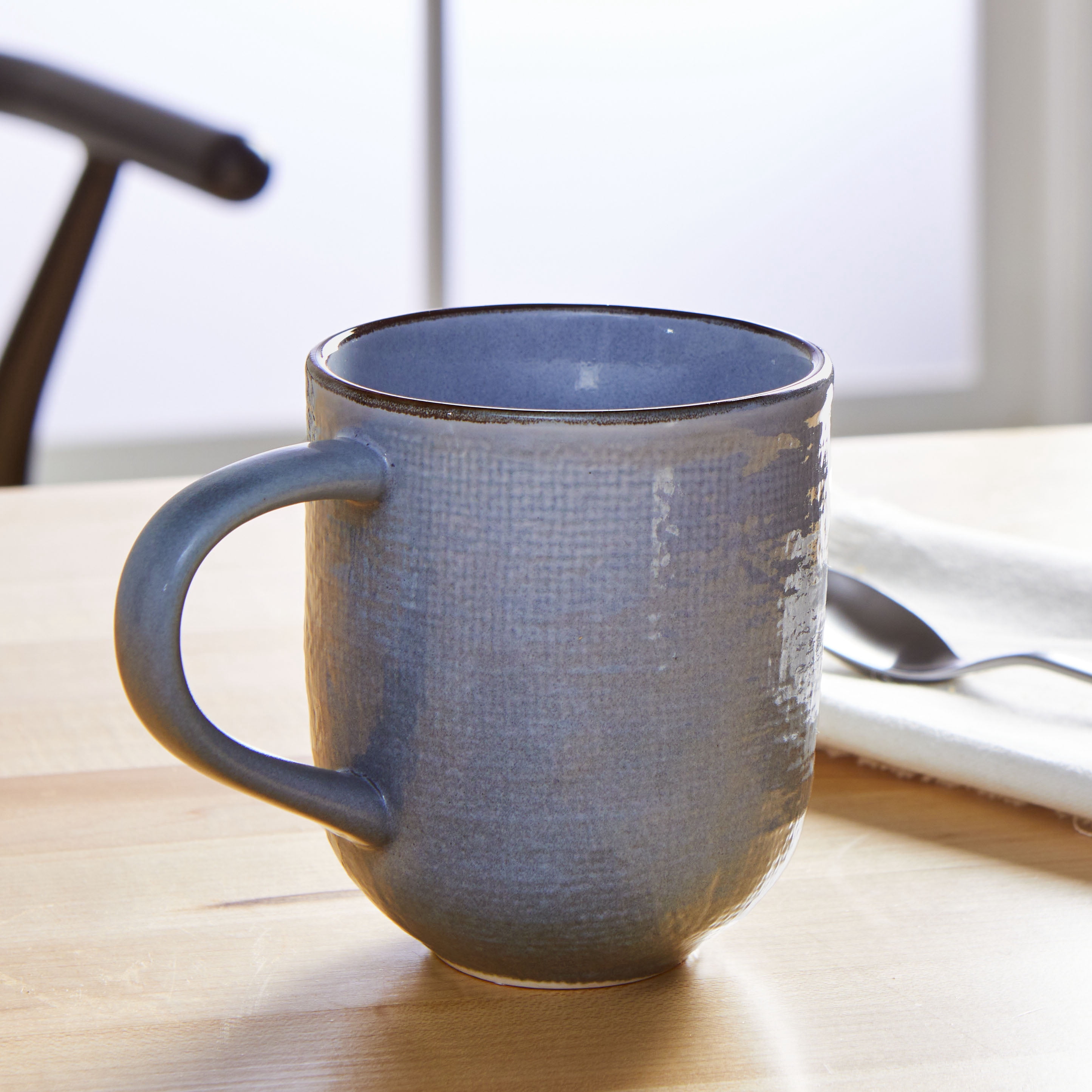 (4 pack) Better Homes & Gardens Denim Murphy Stoneware Mug