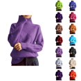 thumbnail image 1 of Pulls à Col Roulé pour Femmes 2026 Automne Hiver Tendance Manches Longues Tricot Uni, 1 of 4