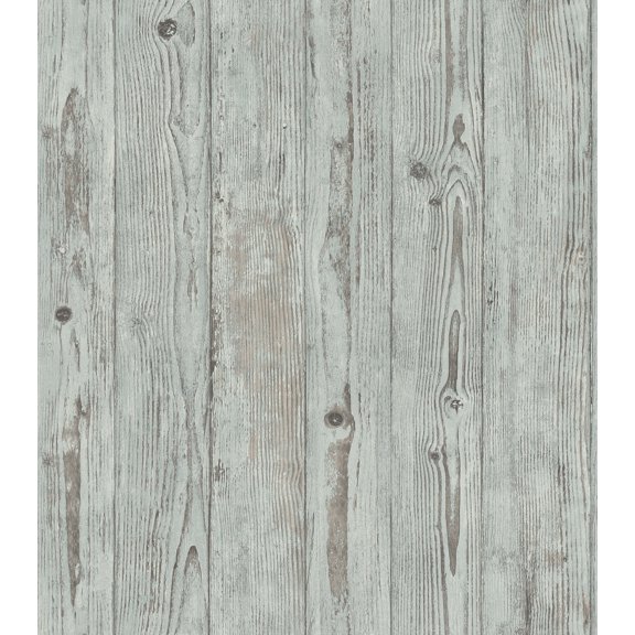 Advantage Albright Light Blue Weathered Oak Panels Wallpaper