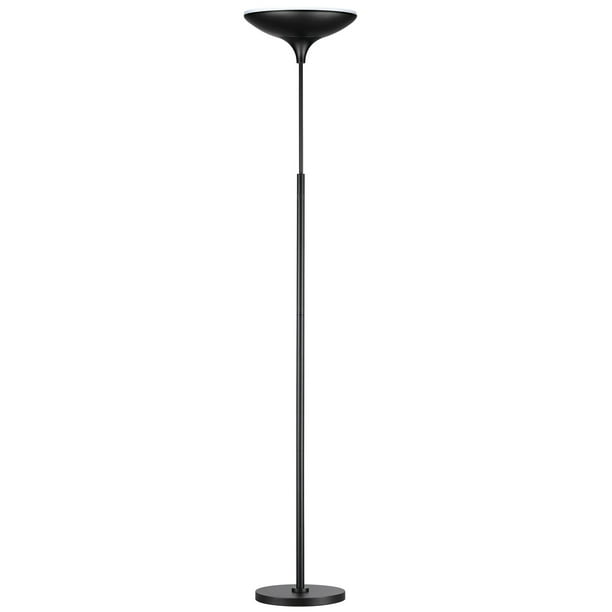 Globe Electric 71 In Matte Black, Torchiere Floor Lamps With Dimmer