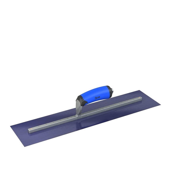 Bon Tool Finish Trowel Square End Blue Steel 22 Inch X 4 Inch Comfort Grip Handle Handle