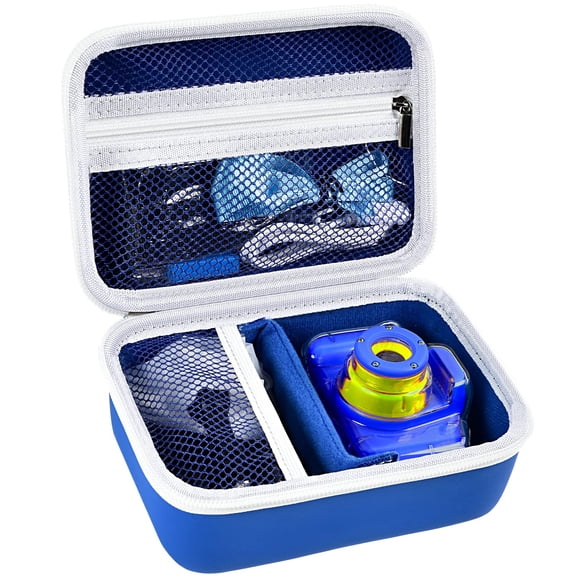 Funda para cámara infantil Againmore compatible con Seckton/Goopow/Dylanto/ESOXOFFORE/Agoigo/GKTZ Cámara digital impermeable para cámaras instantáneas portátiles - Azul profundo