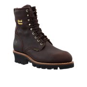 Chippewa Men's Waterproof Insulated 8 Logger Boot Steel Toe Briar 8 EEE US