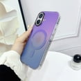 thumbnail image 4 of For iPhone 16 Plus Case, Compatible with Magsafe Gradient Color Design Wireless Charging Slim Fit Anti-Scratch Shockproof Drop Protection Magnetic Phone Case for Apple iPhone 16 Plus, Darkblue, 4 of 7