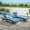 Light Blue, variant on Leumius Outdoor Chaise Lounge Chair Set of 2,Wicker Long Reclining Chair with Cushions and Backrest Adjustable to 150° for Outside Pool Patio,Beige