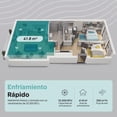thumbnail image 3 of Aire Acondicionado Portátil 10000 BTU SereneLife, 3 en 1 con Enfriamiento, Deshumidificador y Ventilador, Mini AC Eficiente en Energía con Cobertura de 42 m², Incluye Kit de Montaje para Ventana, 3 of 8