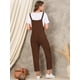 thumbnail image 3 of Overoles sueltos para mujer Mono Pantalones casuales $ XL Algodón y lino Mono Pantalones bombachos de pernera ancha $ Monos largos casuales de algodón y lino para mujer Xemadio HMHZ1847-2, 3 of 4