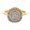 10K Yellow Gold, variant on Fine Jewelry 14K White Gold Round-shape Lab Grown Diamond Cluster Halo Engagement Ring (1/4 Cttw, D-F Color, VS1 Clarity) Size 9