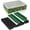 Green Holder With Black Foam, variant on Name Badge Holder with Case (Holds 48 Badges) Tray ID Badge Organizer Clear Tag Holders for Desk Office School (Army Green)