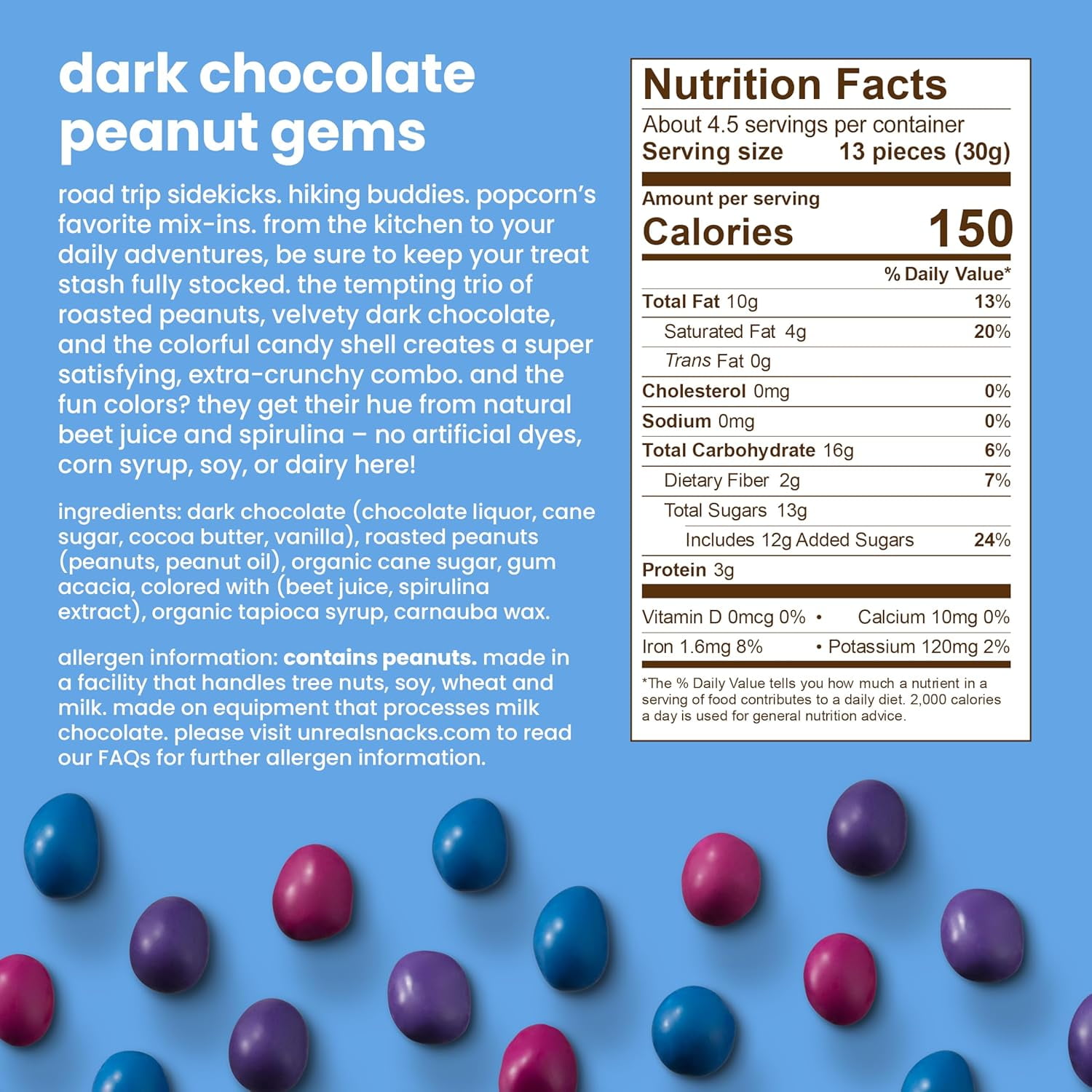 UNREAL Chocolate 6-Bag Variety Pack – Less Sugar, Non-GMO, Mixed Flavor