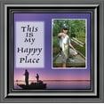 thumbnail image 2 of Fishermans Happy Place, Fishing Gifts, Beach, Boating or Fishing Decor, Personalized Picture Frame, 10X10 9722, 2 of 6