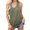 Army-green, variant on Langwyqu Sleeveless V-Neck Tank Tops Women Casual Solid Color Camisole Vest Shirt With Pocket
