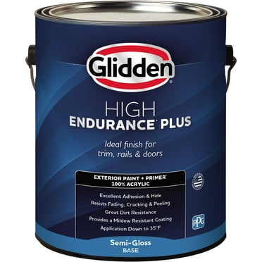 Glidden HEP Exterior Paint & Primer Nutmeg / Brown, Semi Gloss, 1 Gallon