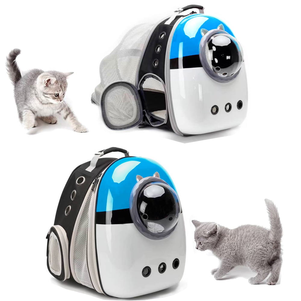 Back Expandable Cat Carrier Backpack, Backpack for Cats Kitten Small Puppy, Airline Approved Cat Bubble Backpack, Space Capsule Astronaut Carrier