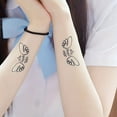 thumbnail image 2 of Lettres Angéliques, Amour Trèfle Tatouage Semi-permanent pour Filles Clavicule Bras, 2 of 4