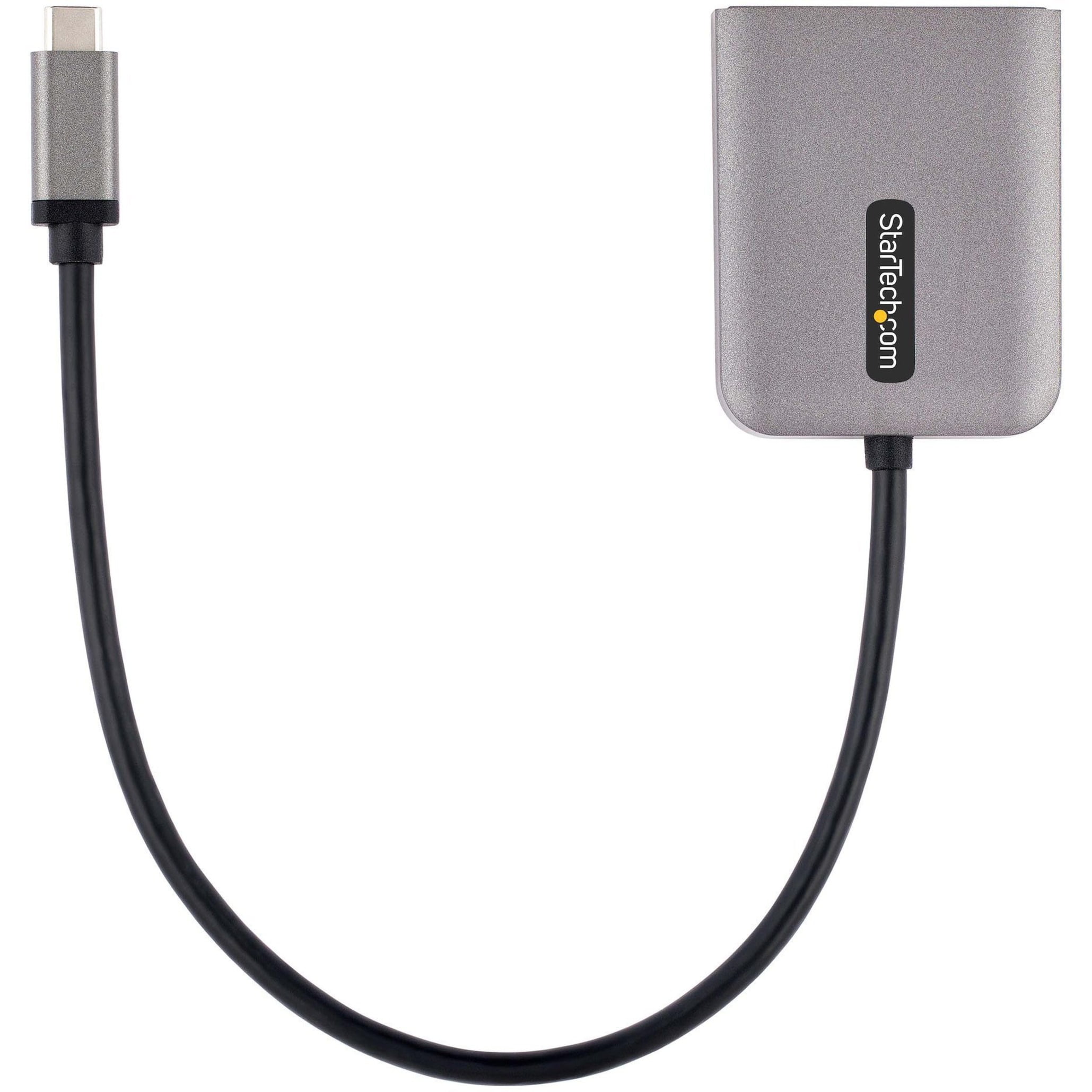 StarTech.com 2-Port USB-C MST Hub, Gray, Gray