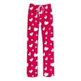 thumbnail image 5 of Bovxnpu Mens Pajamas Pants Valentine's Day Heart Print Side Pocket Drawstring Waist Pants Sleepwear, 5 of 6