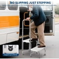 thumbnail image 1 of EastVita Aînés Step Stool avec Poignée - Hauteur Réglable 2 Marches Pied Médical Stool, 1 of 8
