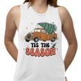 thumbnail image 2 of Retro Tis the Season Women's Muscle Tank Large White, 2 of 5