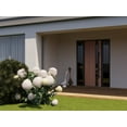 thumbnail image 4 of Front Exterior Prehung Steel Door / Ronex 1033 Teak / 2 Side Exterior Windows Sidelites/ Entry Metal Modern Painted W16+36+16x96 Right-hand, 4 of 6