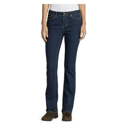 Eddie Bauer Women's StayShape Boot Cut Jeans - Slightly (Best Clothes For Petite Curvy)