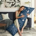 thumbnail image 5 of Starry Night Body Pillow Cover 20x54 - Mystical Sky Design with Invisible Zipper - Breathable Goth Pillowcase for Sleeping & Maternity Support, 5 of 7