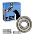 thumbnail image 2 of PGN (4 Pack) 6201-ZZ Roulement - Acier Chromé Lubrifié Roulement à Billes Scellé - 12x32x10mm Bearings avec Bouclier en Métal & Support à Haut RPM, 2 of 4