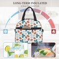 thumbnail image 4 of Naloa Floral Strawberr Print Lunch Bag for Women & Men Insulated Lunch Box or Cooler Lunch Tote Bags for Work, Travel, Outdoor, 4 of 5