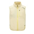 thumbnail image 3 of Men's Stand Collar Air Conditioning Jacket Nylon Spandex Sleeveless Vest Breathable Quick Dry Lightweight for Hiking Fishing Travel Workout Outdoor | Zenithor,Beige L, 3 of 9