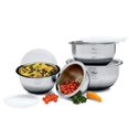 thumbnail image 1 of StarCrafts Stainless Steel Anti Skid Deep Mixing Bowl Set with Lids (8 Piece), 1 of 1