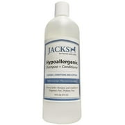Jacks 483 Jacks Hypoallergenic 2-in-L Shampoo & Conditioner - 16 oz