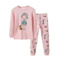 thumbnail image 3 of Bovxnpu Boys Girls 2 Piece Outfits Set, Toddler Cotton Sleepwear Thermal Underwear Set for Kids Girls Thermals Long Johns Underwear Long Sleeve Top and Pants Winter Clothes Set, 3 of 3