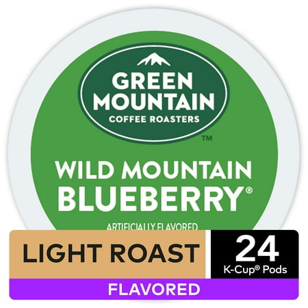 Green Mountain Coffee Wild Mountain Blueberry, Flavored Keurig K-Cup Coffee Pods, Light Roast, 24