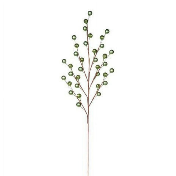 Berry Spray - 35 Berries - Light Green And Light Green Glitter Mix