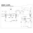 thumbnail image 5 of Kingston Brass KB981APL Widespread Bathroom Faucet, Polished Chrome, 5 of 5