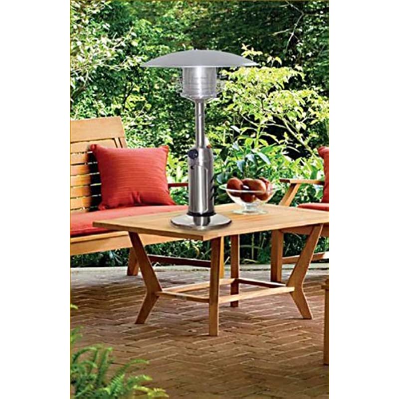Hiland HLDS032B Portable Table Top Patio Heater, 11,000 BTU, Use 1lb or 20Lb Propane Tank