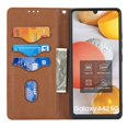 thumbnail image 6 of Dteck for Samsung Galaxy A12 5G Flip Wallet Case, PU Leather Case with Card Slot Kickstand and Wrist Strap Shockproof Protective Case for A12 5G 6.5" 2020 Women Men, Brown, 6 of 10