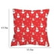 thumbnail image 3 of Ropa de cama, cubrecamas, cubrecamas y juegos, fundas de almohada navideñas de 45 x 45 cm, juego de almohadas rojas decorativas con forma de árbol de Navidad, decoración navideña de invierno para el h, 3 of 6