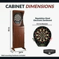 thumbnail image 3 of Hathaway Outlaw Free Standing Dartboard & Cabinet Set - Cherry Finish, 3 of 8