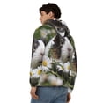 thumbnail image 4 of Uemuo Daisy Guinea Pig for Men's Fashion Full-zip Hoodies & Sweatshirts with Kangaroo Pocket, Zip-up Hooded Sweatshirt, Moisture Wicking & Breathable-Large, 4 of 5