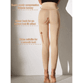 thumbnail image 3 of Suprenx Women's Full-Length Seamless High Waist Tummy Control Shapewear Compression Pants, 3 of 6