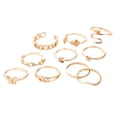 thumbnail image 2 of EGNMCR Rings 10pcs/Set Women Bohemian Vintage Stack Rings Above Knuckle Rings Set towel towel, 2 of 7
