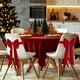 thumbnail image 3 of Funda de silla Navidad con lazos rojos | Correas decorativas para respaldo navideño | Universal Apta para Banquetes, Bodas y Comedor | Decoración festiva fácil de poner con slip-on | Acento elegante, 3 of 8